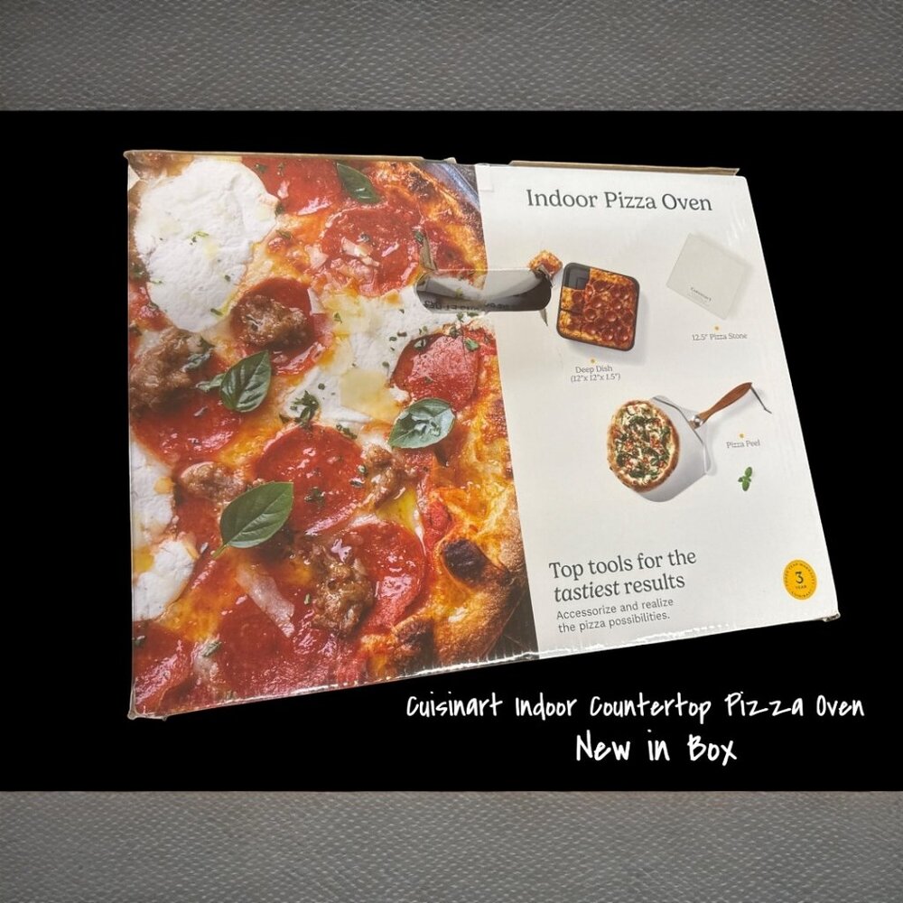 Cuisinart Indoor Countertop Pizza Oven Bake 12" Pizzas, Pomodoro Red New in Box